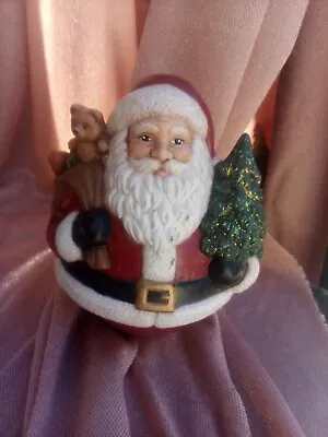 Roly Poly Santa Music Box - Hand Painted - Plays Jingle Bells • $52.40