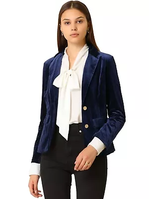 Womens Velvet Blazer Size M • £12.99