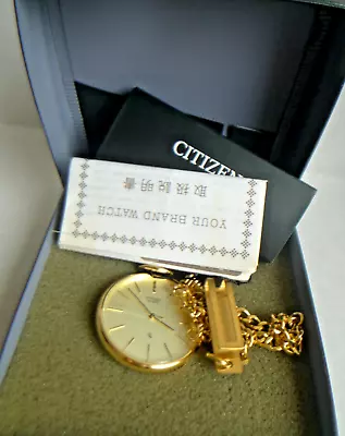 Authentic CITIZEN Quartz Pocket Watch  Excellent ! • $272.80