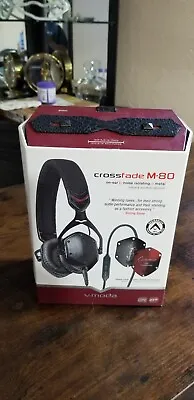 V-MODA Crossfade M-80 Vocal On-Ear Noise-Isolating Metal Headphone (Shadow) • $65