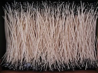 20 X 320mm-32cm Long Pre Waxed Wicks For Candle Making With Sustainer`s • £3.28