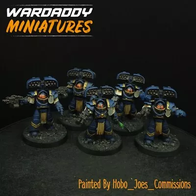 Pro Painted Warhammer 40k Ultramarines Cataphtactii ×5 BB7 HH 30k Games Workshop • £75.53