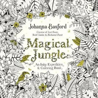 Magical Jungle: An Inky Expedition And Coloring Book For Adults - GOOD • $4.92