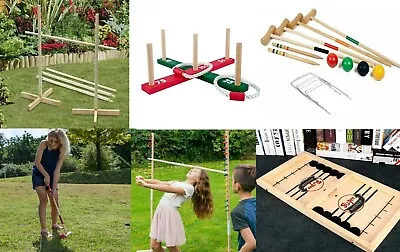 Kids & Family Garden Fun Games Wooden Giant Party Xmas Friends BBQ Beach Outdoor • £12.95