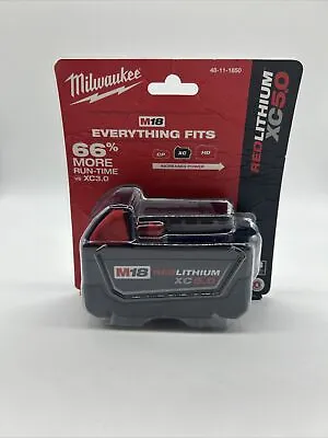 Milwaukee 48-11-1850 M18 XC 5.0 AH 18 Volt Capacity Battery • $49.99