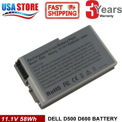 Laptop Battery For Dell Latitude D520 D500 D600 D610 C1295 New 6 Cell  • $16.98