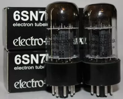 Matched Pair Electro Harmonix 6SN7 Pre-amp Tubes NEW • $111.62