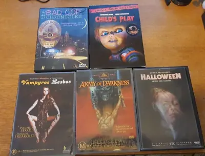 £20 • Buy 5 X Dvd Horror Imports Halloween Lenticular Child's Play Evil Dead R1 And R4