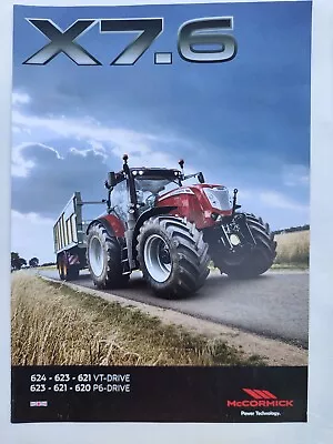 Mac Cormick X7.6 Prospectus Tractor Brochure • £4.29