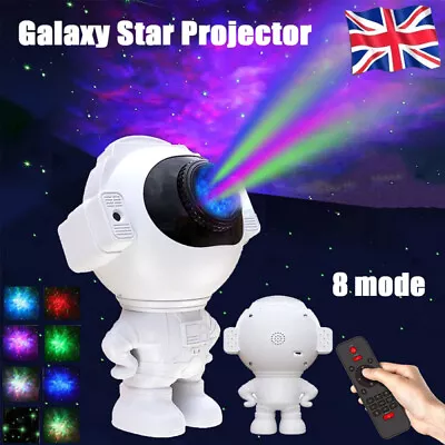 Astronaut Projector Galaxy Starry Sky Night Light Nebula Space LED Lamp W/Remote • £12.79