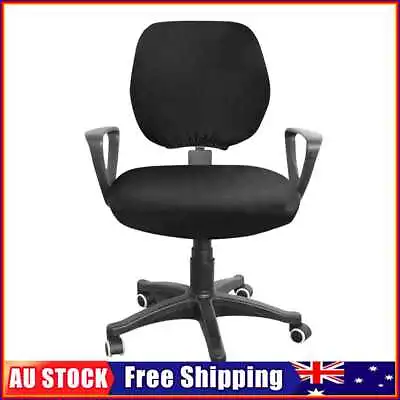 $11.49 • Buy Spandex Stretch Computer Chair Cover Home Office Chairs Seat Case (Black)