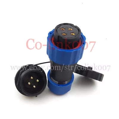 SD20 4Pin Waterproof Connector Aviation Circular AUTO Industrial Plug Socket • $5.94