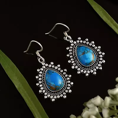 Turquoise Earrings For Women Handmade Turquoise Dangle Earrings Gift For Her • $21.99