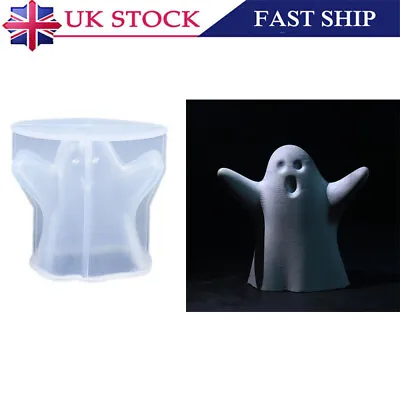 £5.49 • Buy Ghost Candle Wax Silicone Mold Resin Soap Chocolate Craft Making Mould Halloween