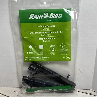 Rain Bird MUF-SPK4S Drip Irrigation Micro-Umbrella Bubbler Staked 4pack • $9.99
