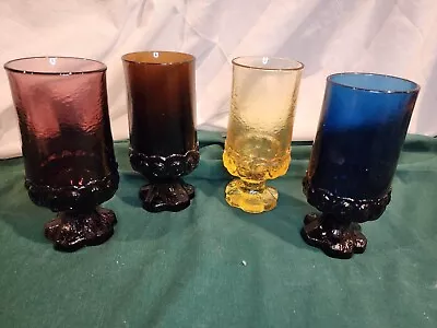 FRANCISCAN-TIFFIN Madeira Iced Tea Glases Set Of 4 Different Colors ALL NICE! • $29.99