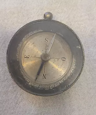 Vintage Nickle Plated Compass • $19.99