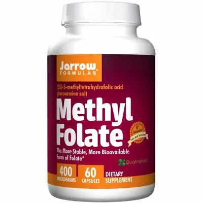 Jarrow Formulas Methyl Folate Capsules 400mcg - 60 Count • £14.99