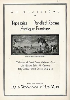 1920s BIG Vintage John Wanamaker New York Antique Dealer Photo Print Ad E • $34.98