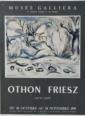 OTHON FRIESZ 1959 RARE ORIGINAL VINTAGE French Art Exhibition Poster • $59