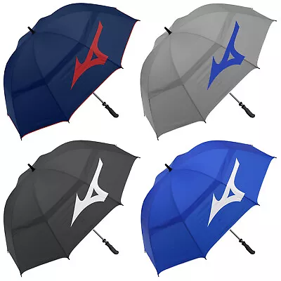 2024 Mizuno Tour Double Canopy Umbrella XL Windproof Ergonomic Golf Brolly • $105.94