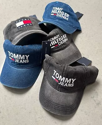 Tommy Hilfiger Jeans Denim Washed Adjustable Snapback Hat • $24.99