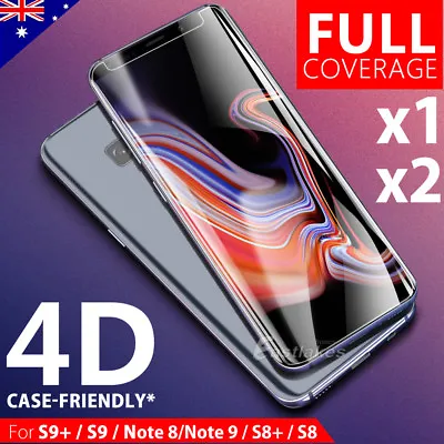 $6.95 • Buy Galaxy S9 S8 Plus Note 9 8 Full Tempered Glass Screen Protector For Samsung