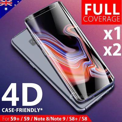 $6.95 • Buy Galaxy S9 S8 Plus Note 9 8 Full Tempered Glass Screen Protector For Samsung