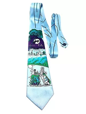 Men Cartoon Neck Tie Dress Casual Fun Wizard Road Runner Speedy Gonzales Loony B • $6.99