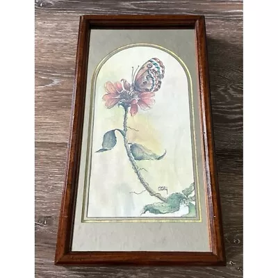 Vintage Boho Butterfly Flower Mirror Wall Art Decor • $17.60