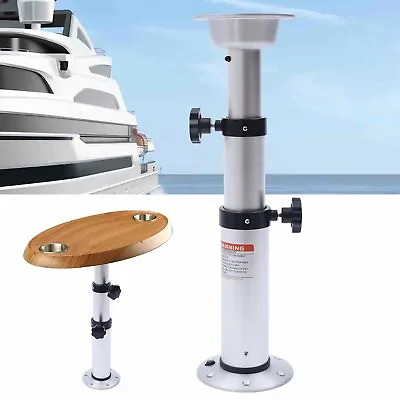 Adjustable Table Pedestal Stand Pedestal Table Base For RV Boat Caravan Yacht • $116.85