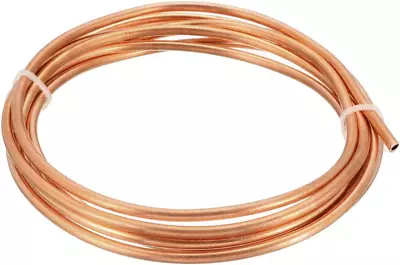 Uxcell Refrigeration Tubing 1/8  OD X 5/64  ID X 6.5 Ft Length Soft Coil Copper  • $13.67