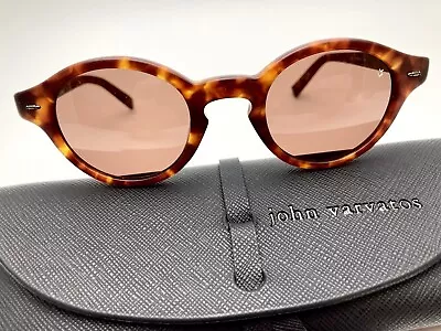 New • John Varvatos • V756 Sunglasses - Matte Tortoise / Brown + Case And Cloth • $90