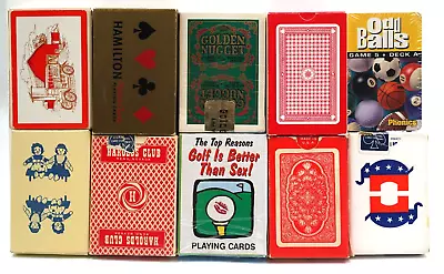 Vintage Playing Cards Decks - Lot Of 10  W/ Sealed Golden Nugget • $29.95