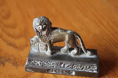 Mini Venezia Saint Marcs Lion Statue City Of Venice Italy Bronze Brass Vintage  • $81.20