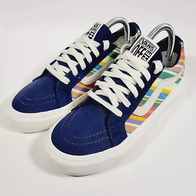 Vans SK8 Low Reissue Ultracush Retro Stripes Sneakers Shoes Mens 7 Womens 8.5 • £38.36