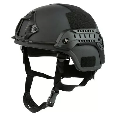 UHMW-PE Bullet Proof MICH 2000B NIJ Level IIIA Ballistic Helmet S/M/L/XL Black • $242.99