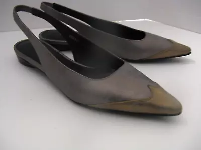 Donald J Pliner ORSA S1  51161 Pointed Toe Gold Tone Copper Flats Size US 6.5 M • $63