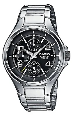 Casio Silver Mens Multi Dial Watch Edifice EF-316D-1AVEG • $85