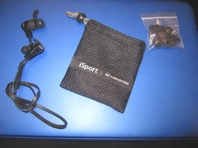 Authentic Monster ISport Bluetooth Sport Earbuds - In Ear Headphones  FOR PARTS • $10