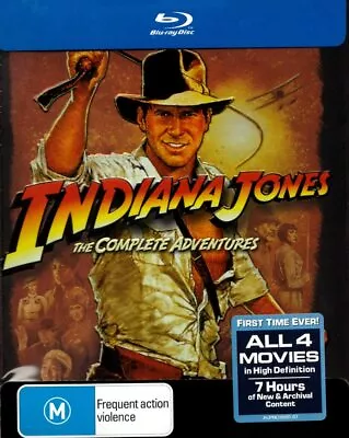 $64.99 • Buy Indiana Jones: The Complete Collection (Blu-ray) 1 2 3 4, NEW SEALED AUSTRALIAN
