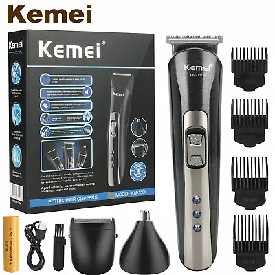 Kemei Professional Hair Clippers Cordless Trimmer Beard Cutting Machine Barber • $10.78