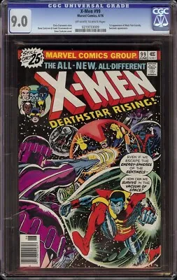 X-Men # 99 CGC 9.0 OWW (Marvel 1976) 1st Appearance Black Tom Cassidy • $195