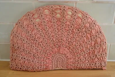 £25 • Buy VINTAGE 1920s Pink Crochet And Ribbon Tea Cosy 
