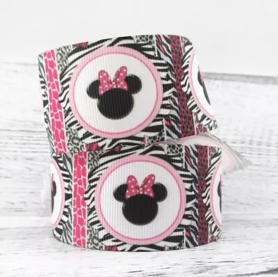 MINNIE MOUSE Grosgrain Ribbon (38mm) Width For Crafthair Cake Deco Etc🇬🇧 • £2.15