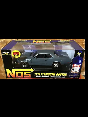 1971 Plymouth Duster Flat Gray NOS 1:18 Ertl American Muscle 33436_36985 • $149.95