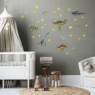 Dinos Wall Tattoo Sticker Film Sticker Kids Boy Living Room DINA4 Y037-9 • £12.06