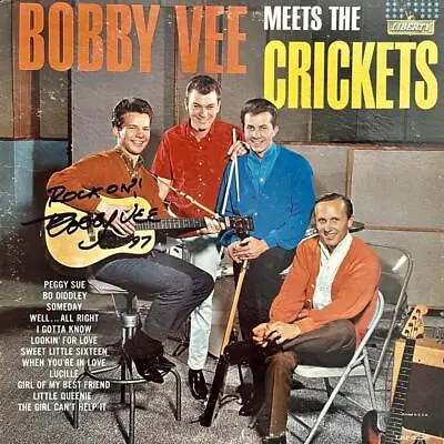 Bobby Vee Hand Signed Autograph Lp Album - Meets The Crickets  • $25.28