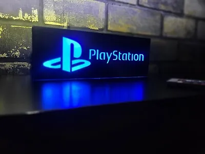 Playstation Design USB LED Light Up Sign  Game Room L 240mm • £21.99
