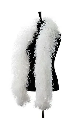 $199.99 • Buy 6 Ply WHITE Ostrich FEATHER BOA 72 Inches; Costumes/Halloween/Bachelorette